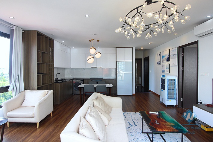 Beautiful and bright apartment for rent in the heart of Tay Ho district, Ha Noi